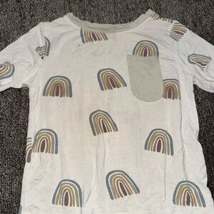 Kyte BABY Cream Rainbow Print Tee